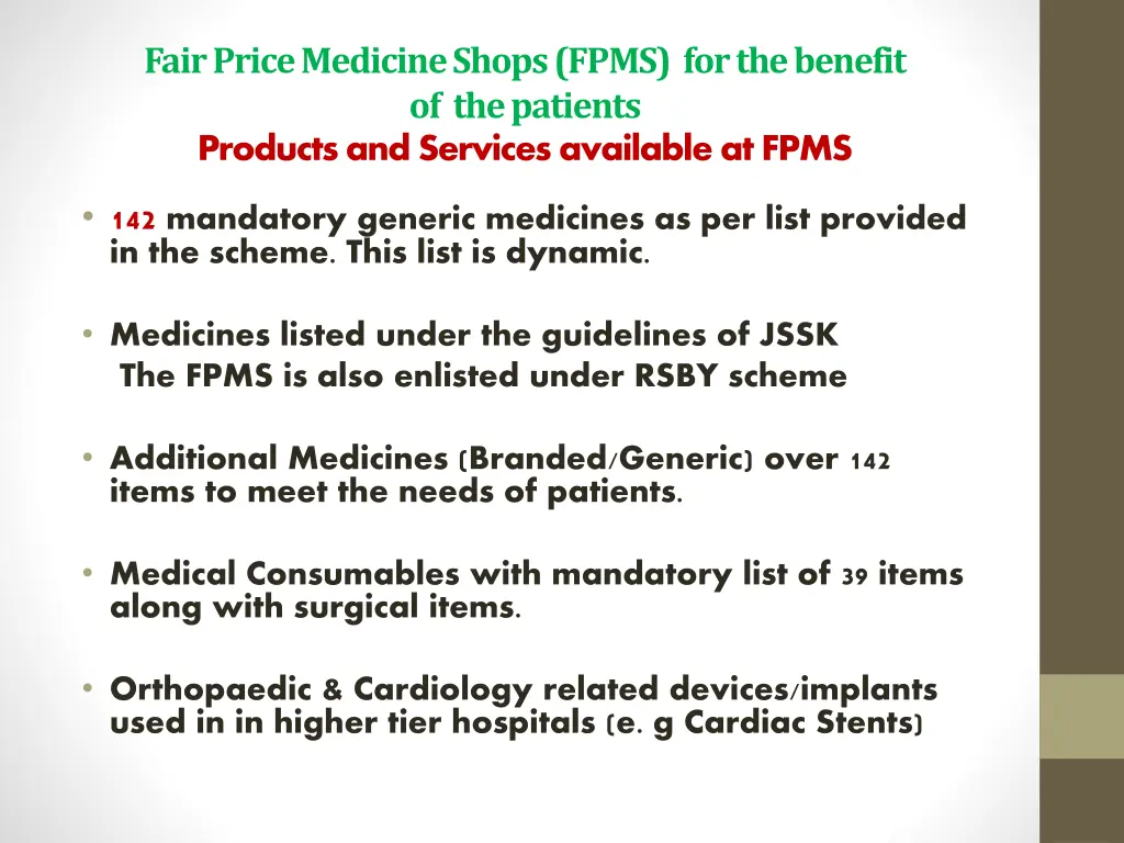 fair price medicine shops fpms for the benefit