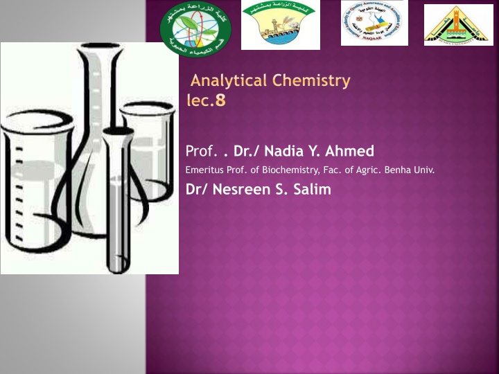 analytical chemistry lec 8