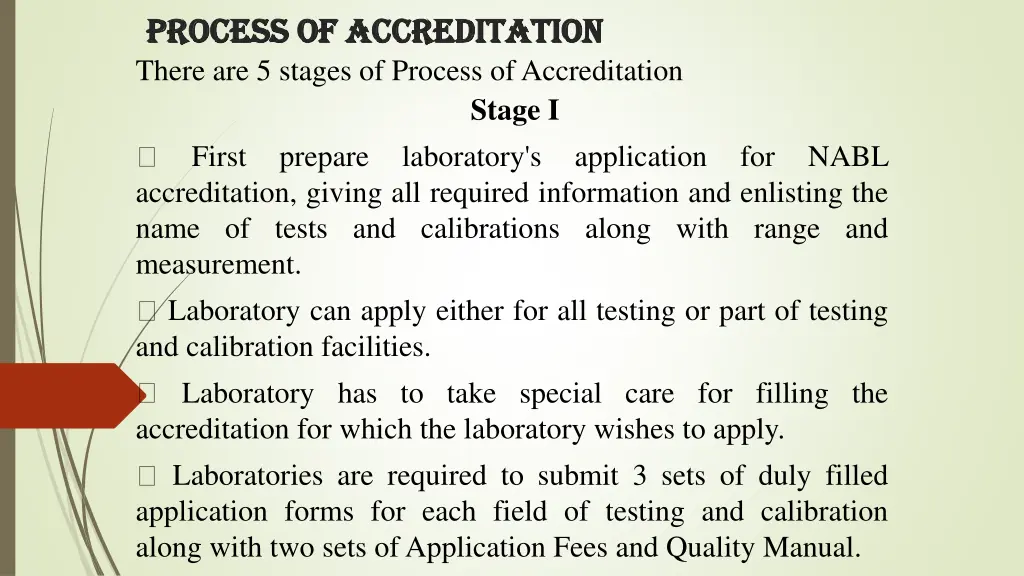 process of accreditation process of accreditation