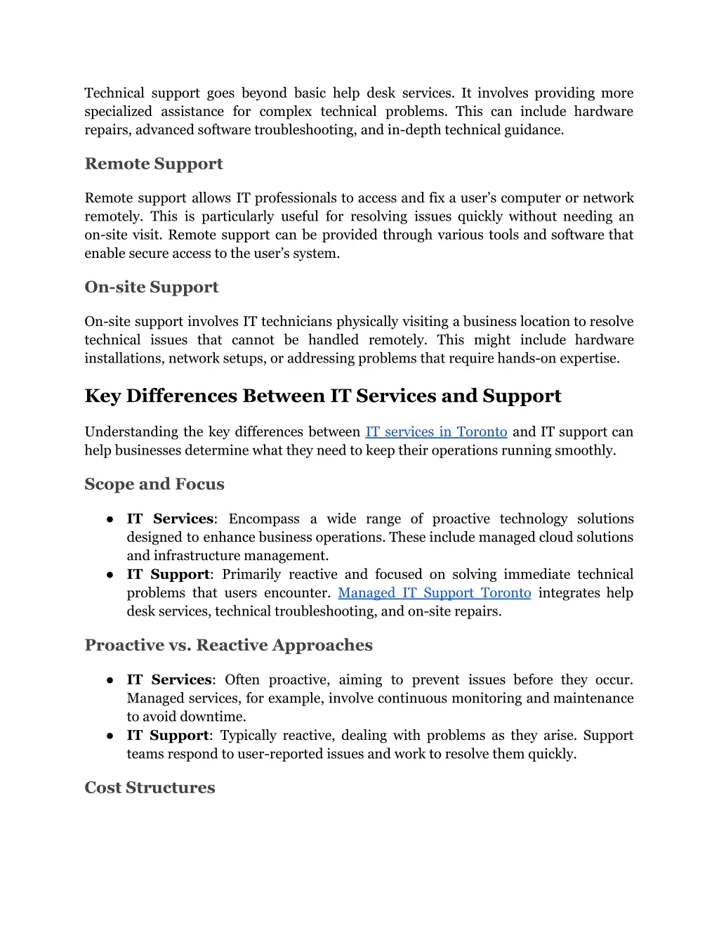 technical support goes beyond basic help desk