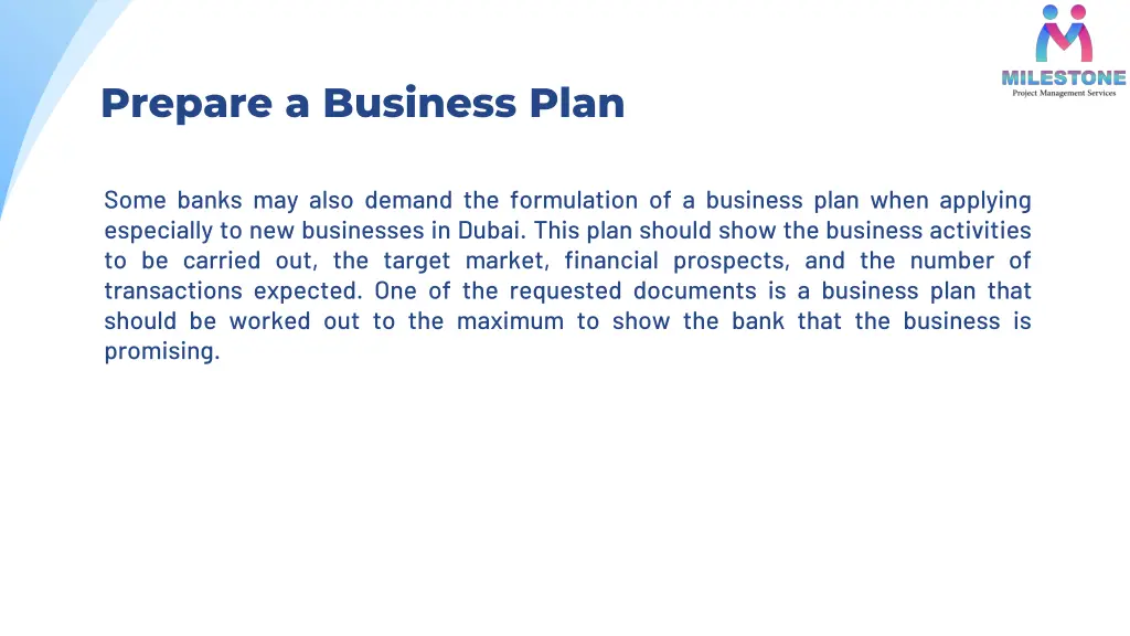 prepare a business plan