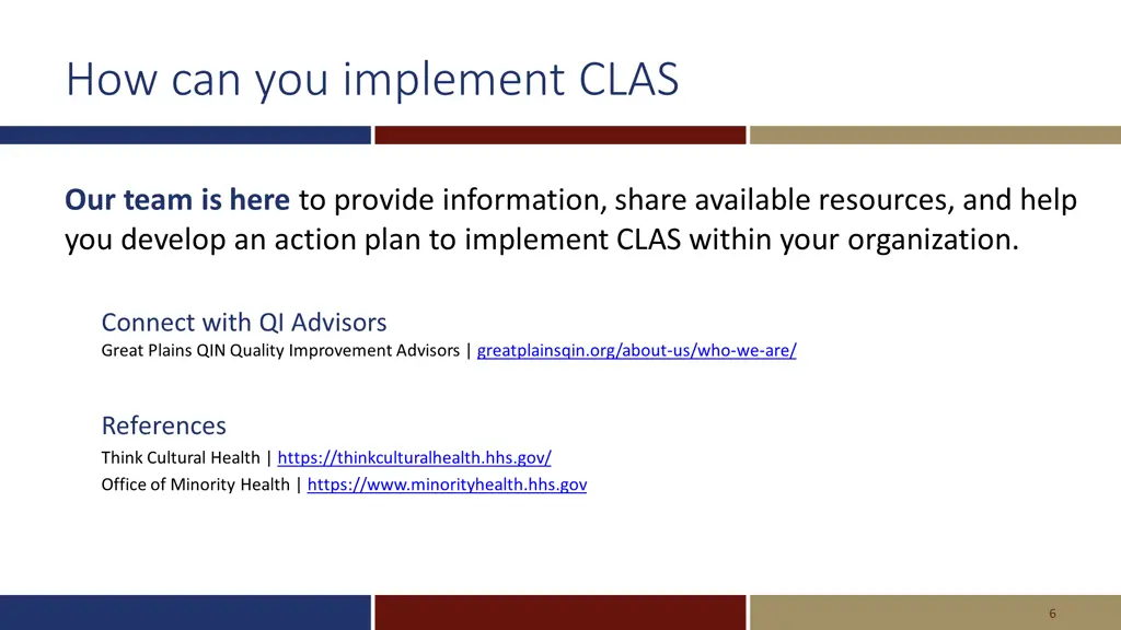 how can you implement clas
