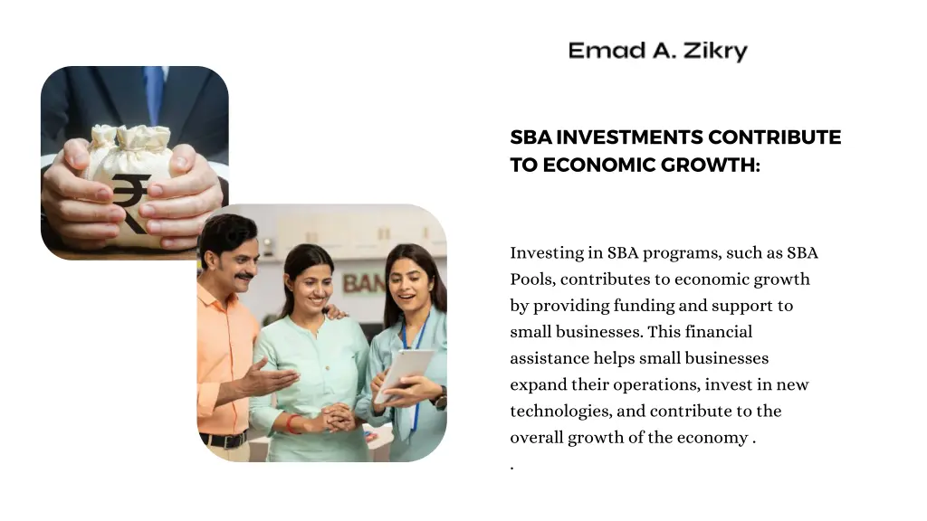 sba investments contribute to economic growth