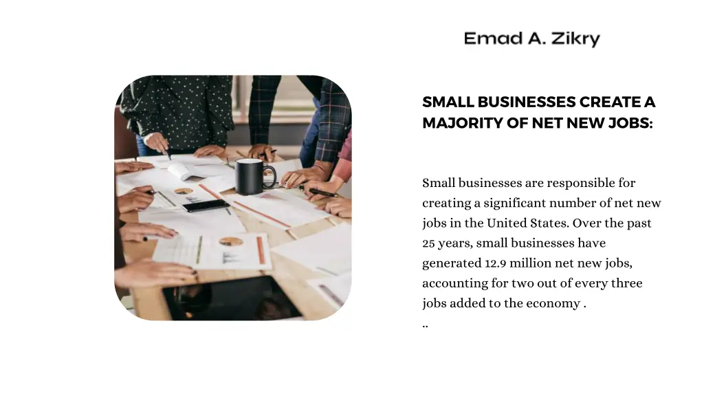 small businesses create a majority of net new jobs