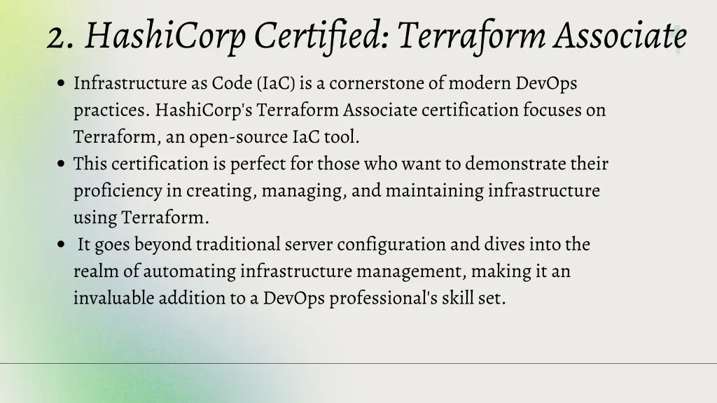 2 hashicorp certified terraform associate