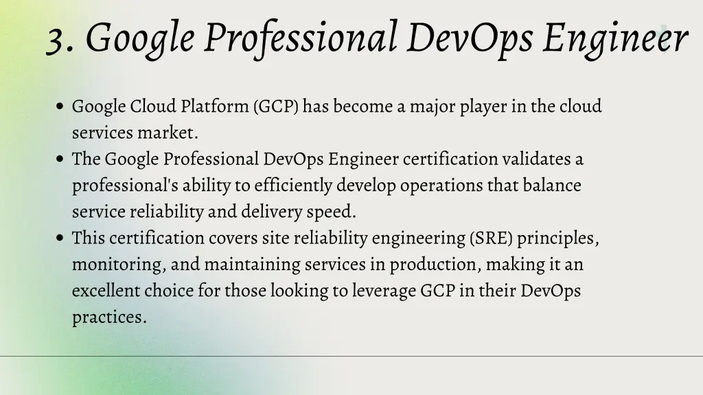 3 google professional devops engineer