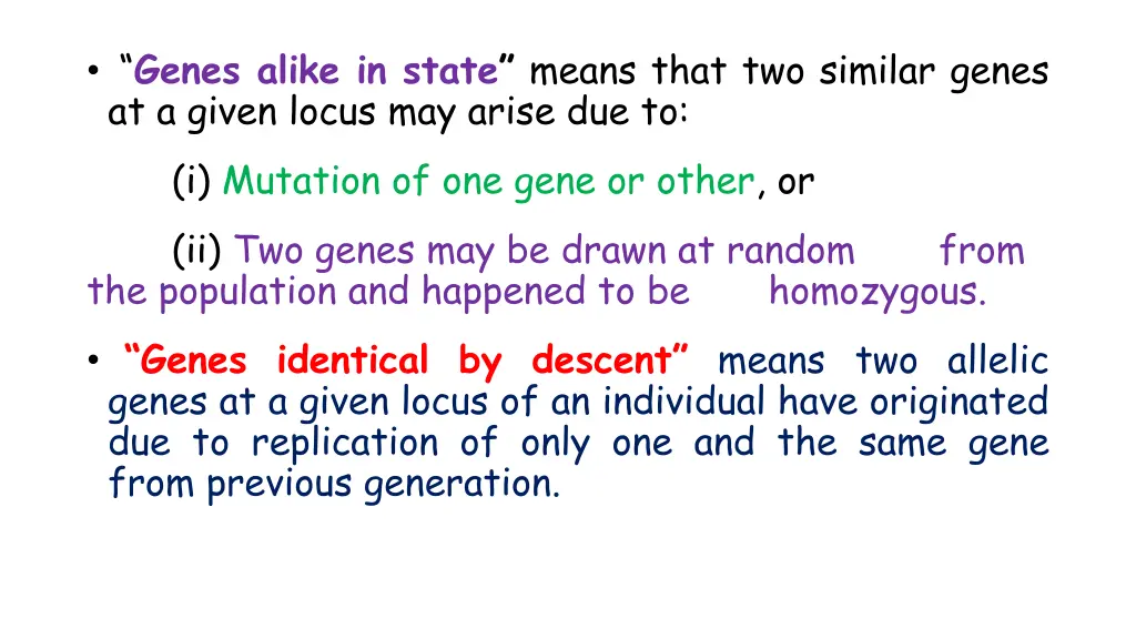 genes alike in state means that two similar genes