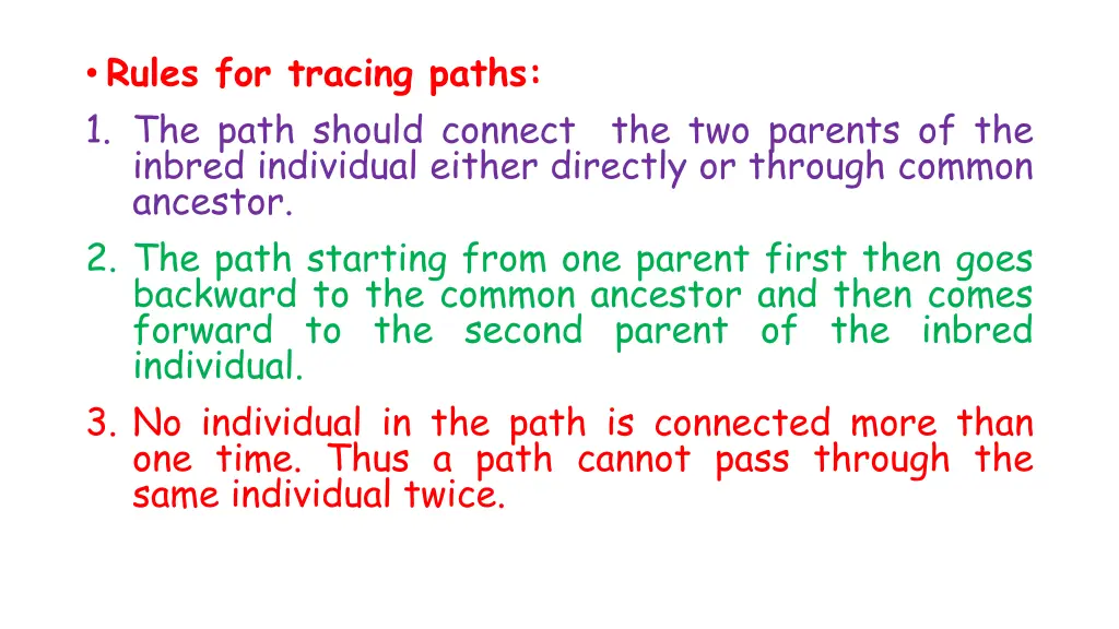 rules for tracing paths 1 the path should connect