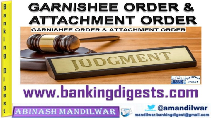 garnishee order attachment order