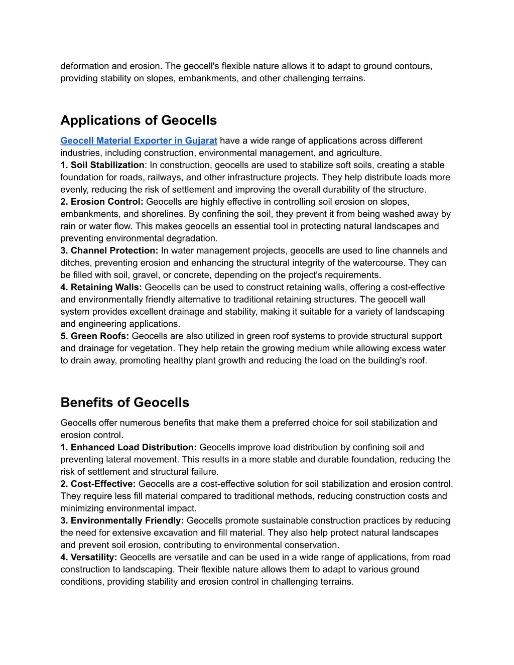 deformation and erosion the geocell s flexible