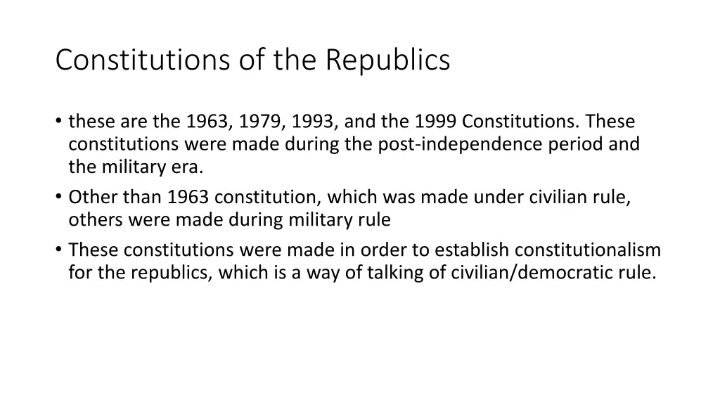 constitutions of the republics