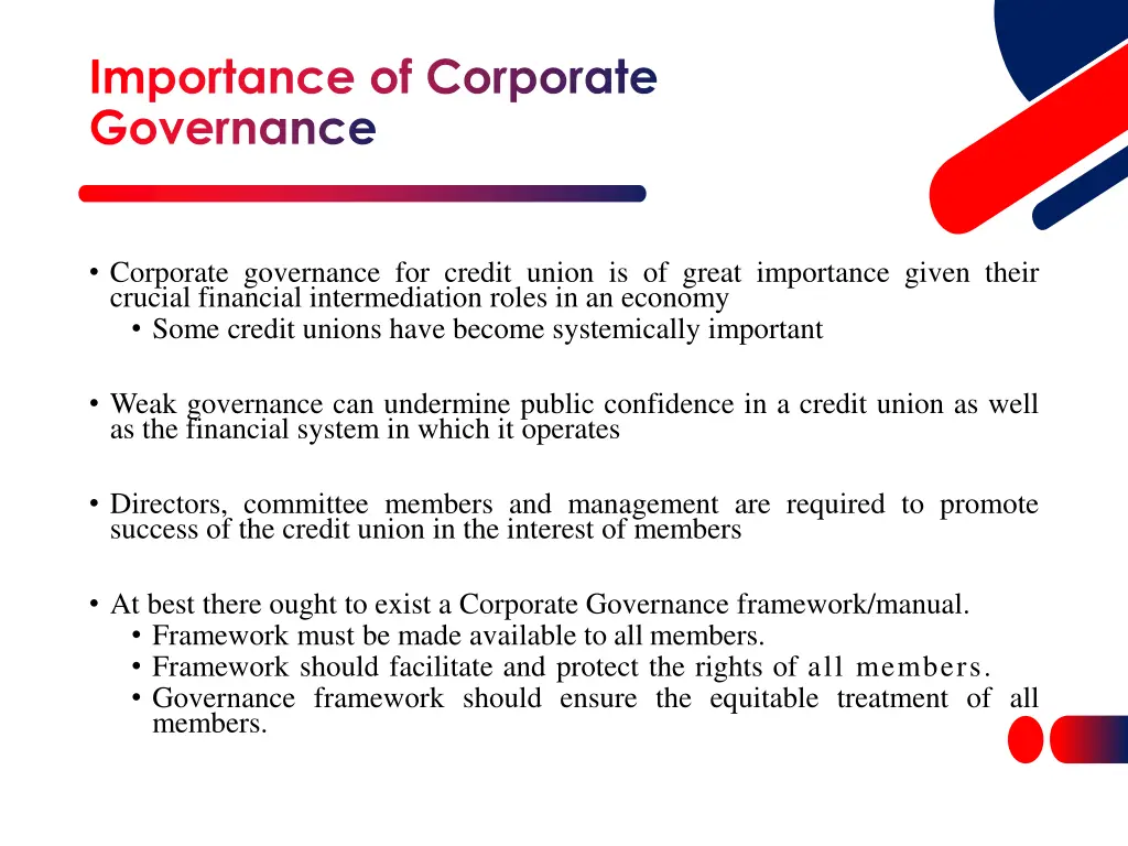 importance of corporate governance