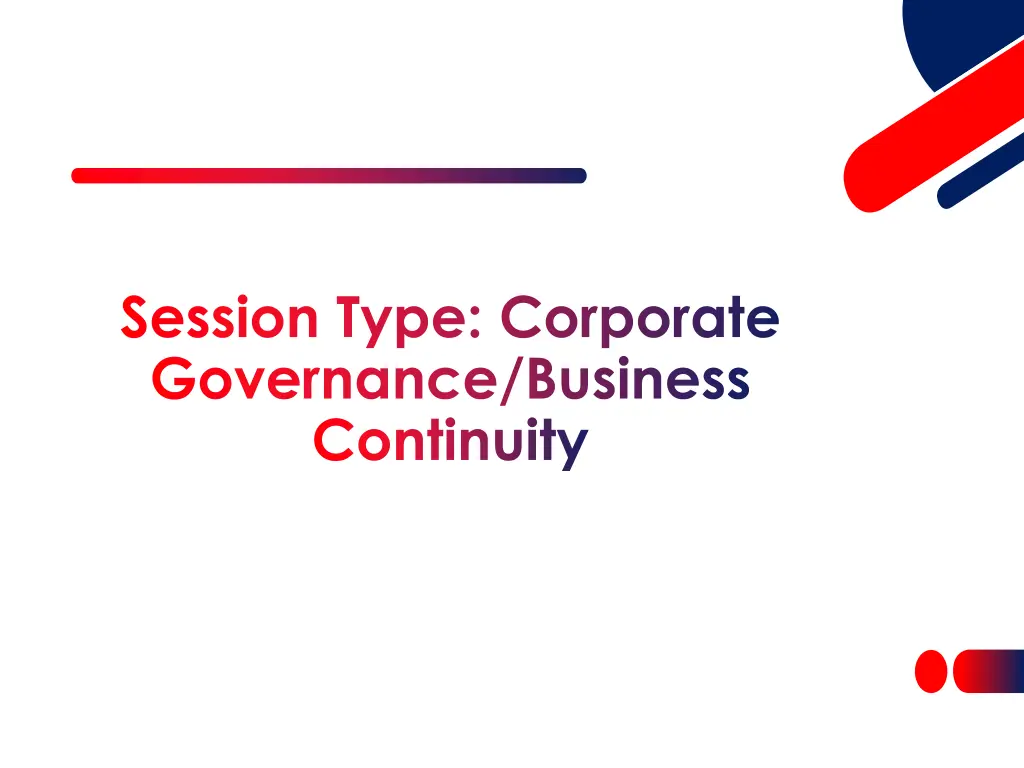 session type corporate governance business