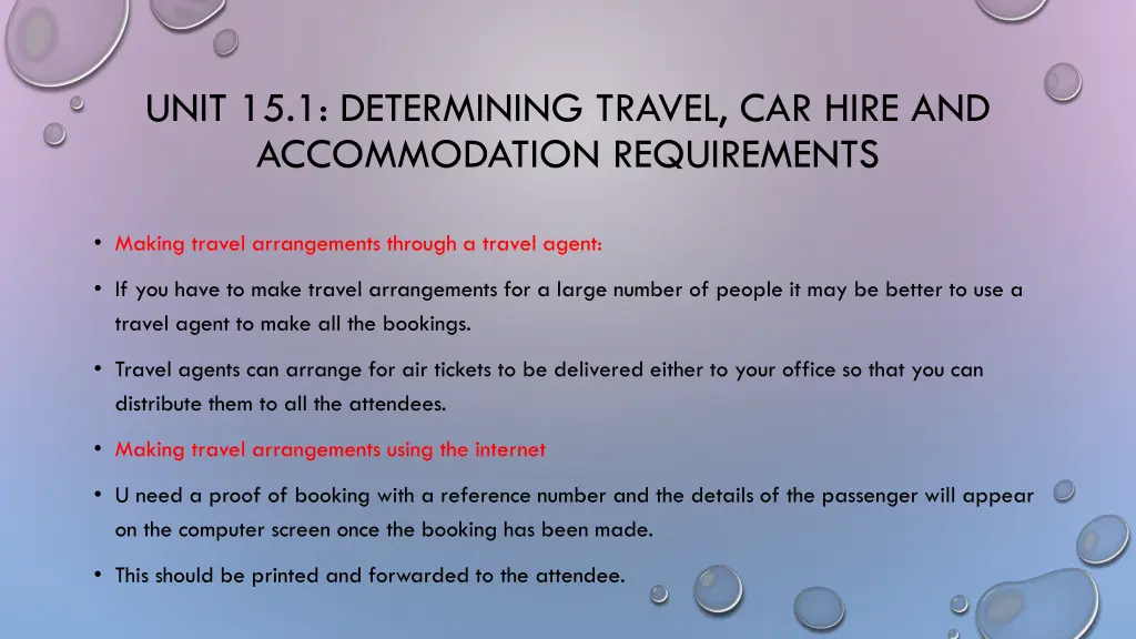 unit 15 1 determining travel car hire