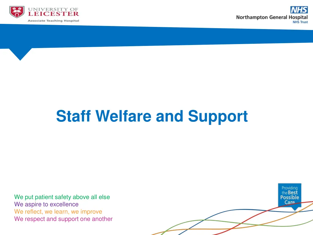 staff welfare and support