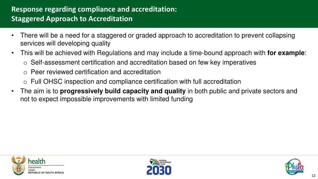 response regarding compliance and accreditation 2