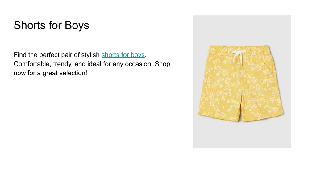 shorts for boys