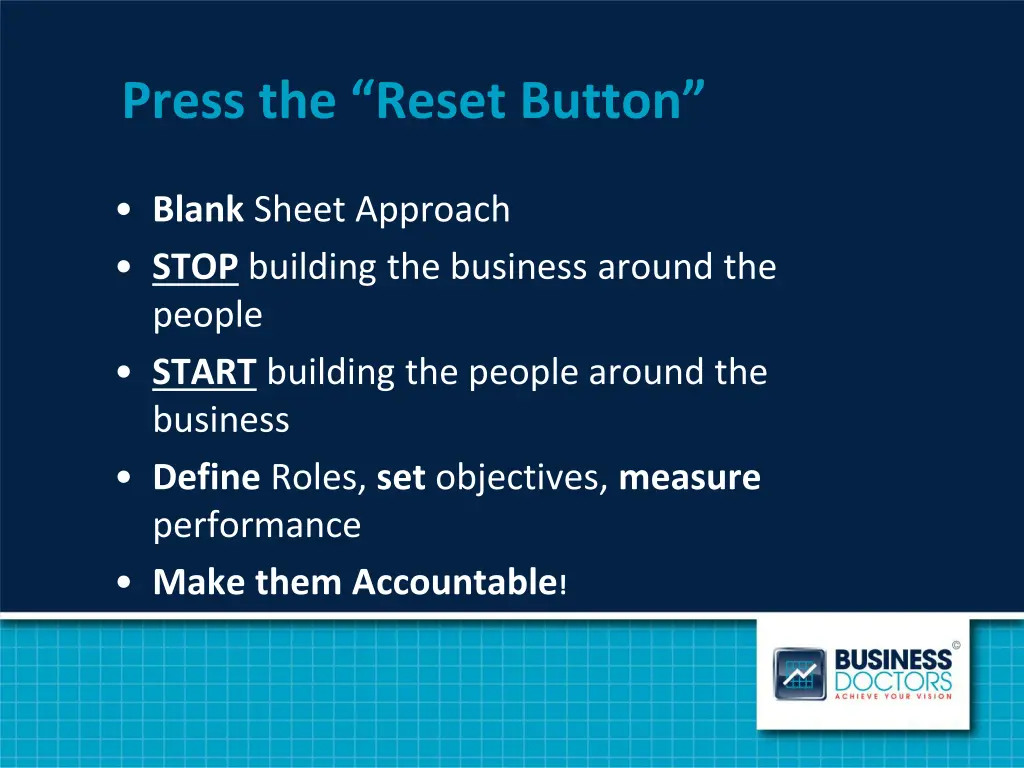 press the reset button