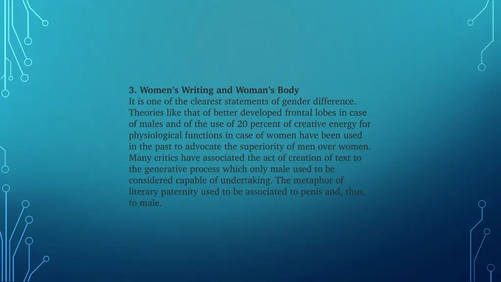 3 women s writing and woman s body