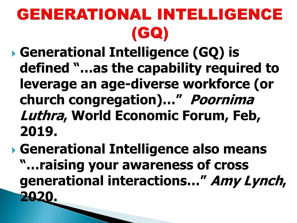 generational intelligence gq is defined