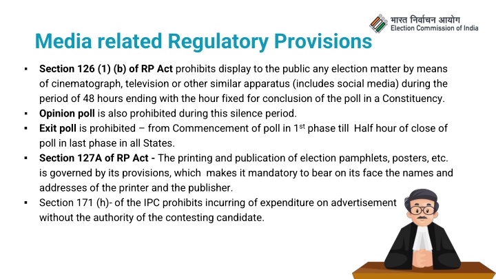 media related regulatory provisions