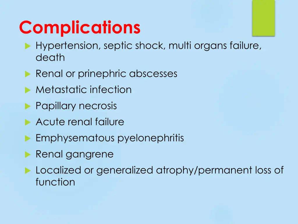 complications hypertension septic shock multi