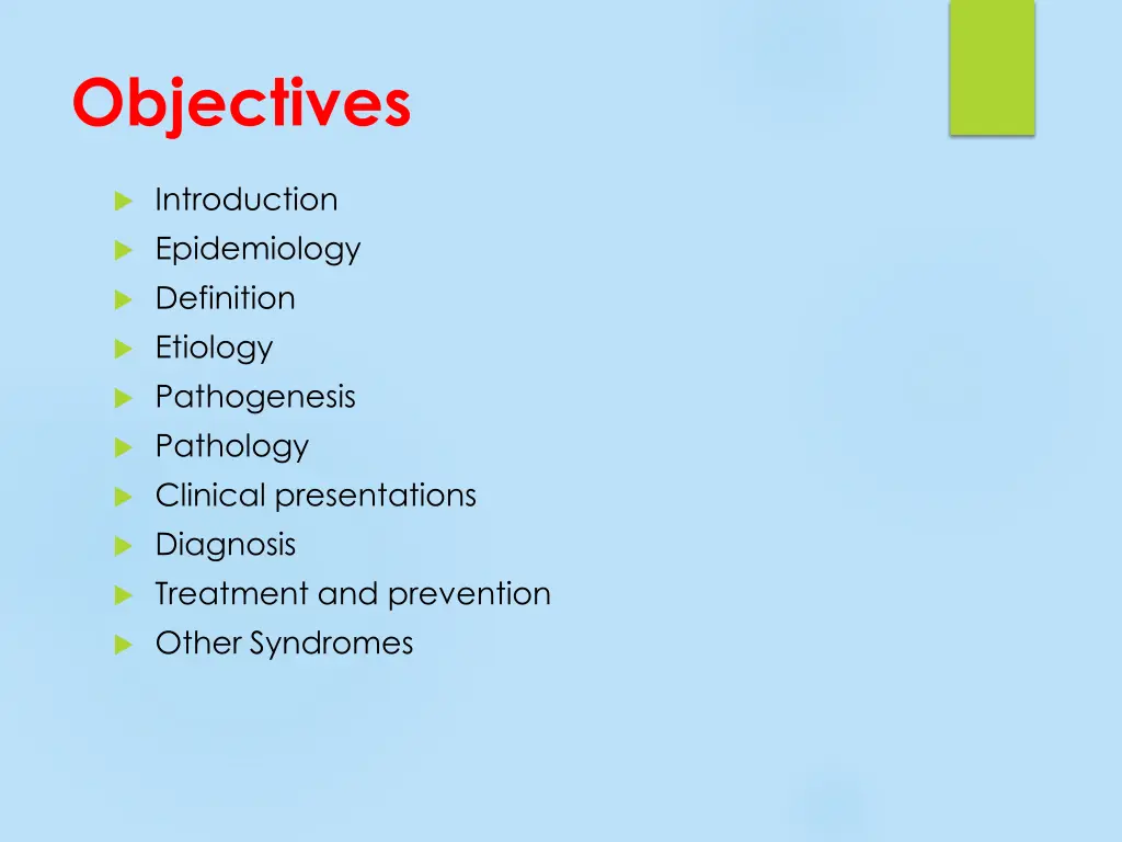 objectives