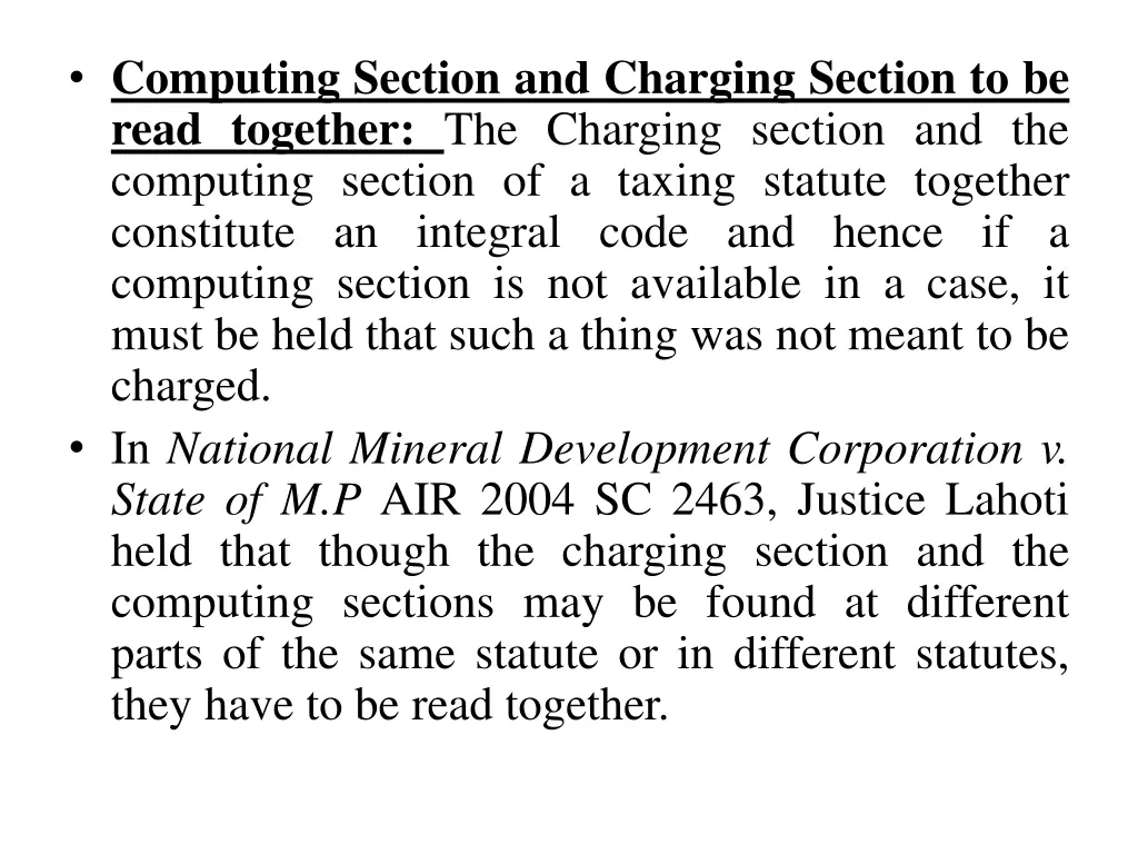 computing section and charging section to be read