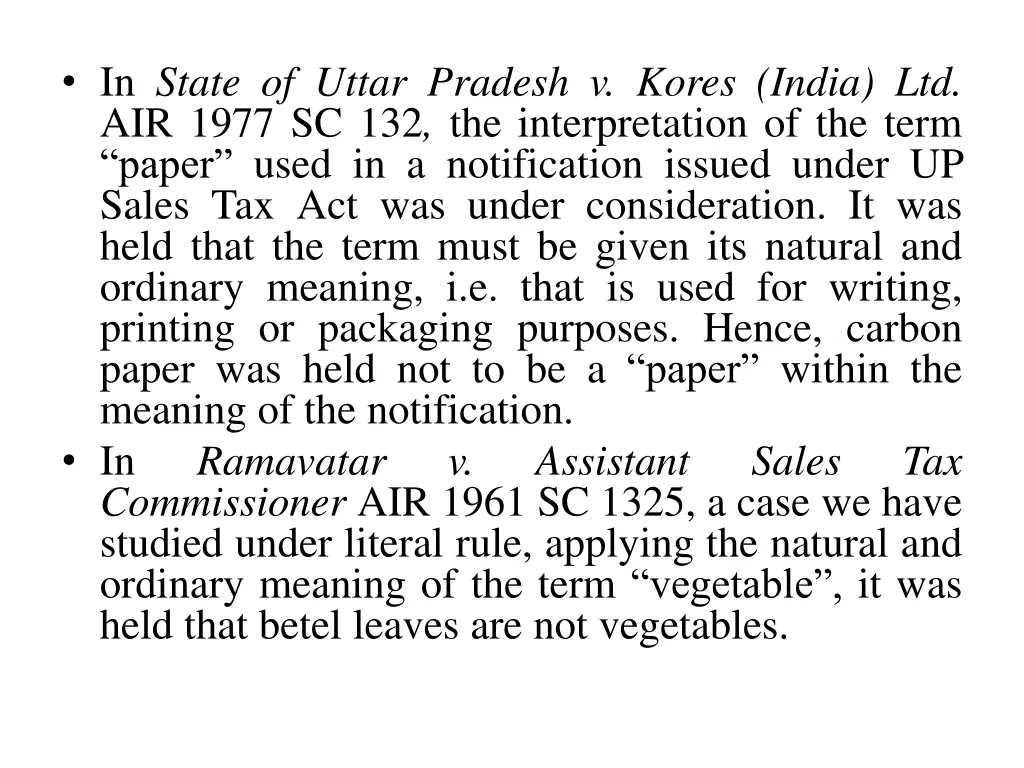 in state of uttar pradesh v kores india