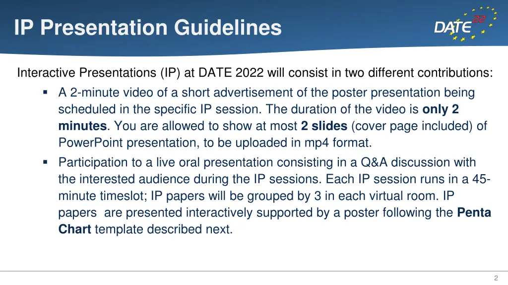 ip presentation guidelines