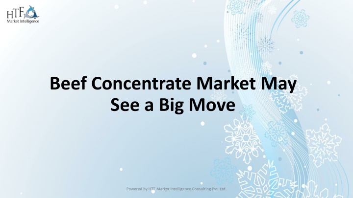 beef concentrate market may see a big move