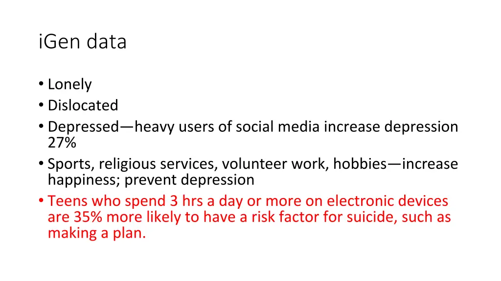 igen data