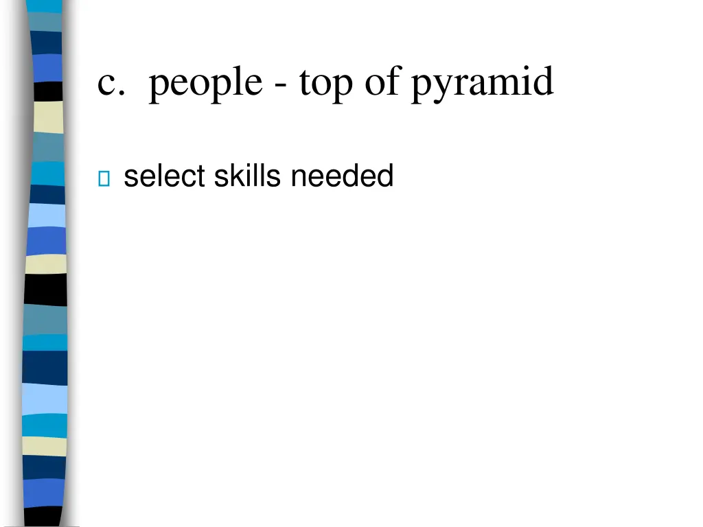 c people top of pyramid