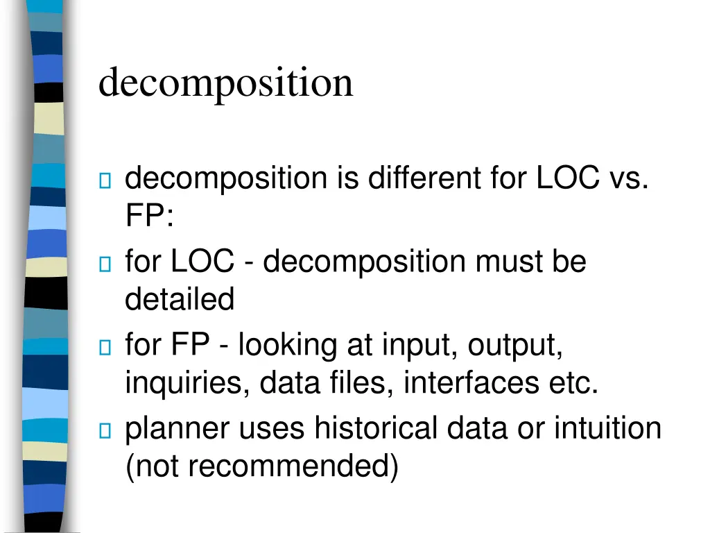 decomposition