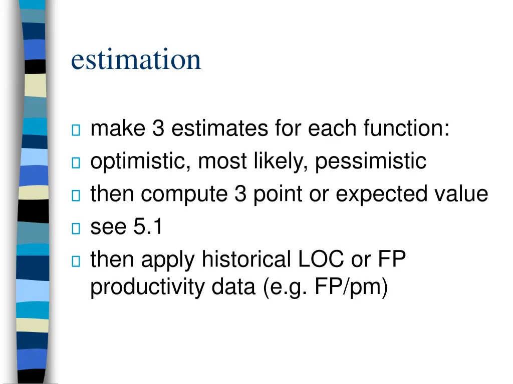 estimation