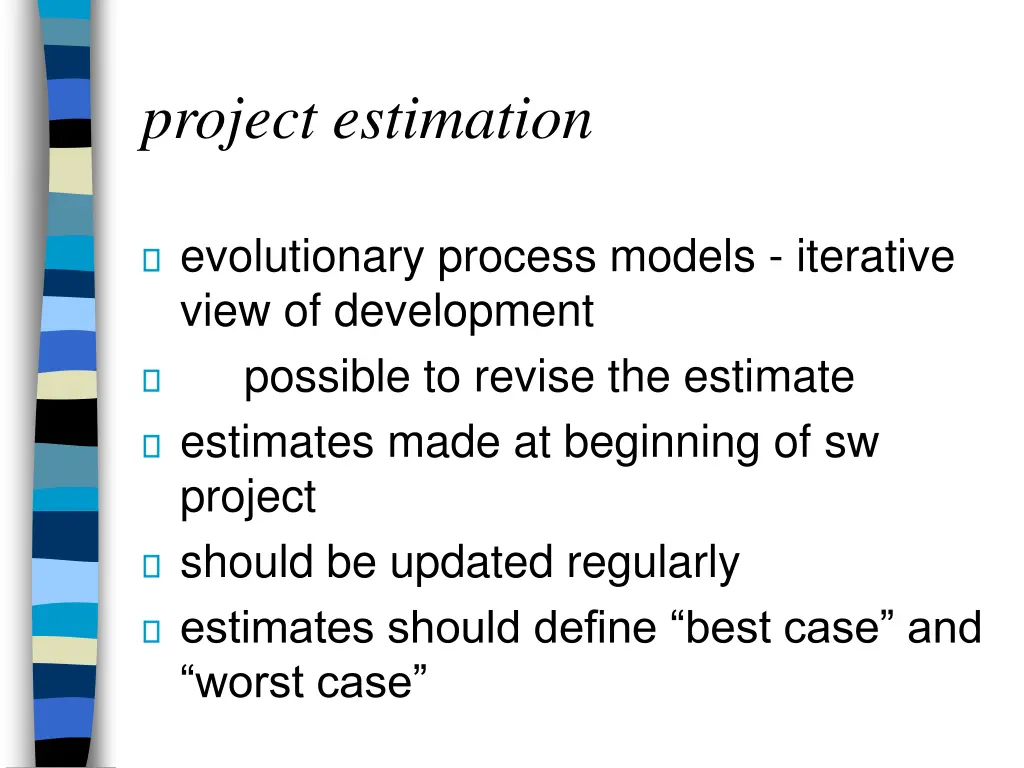 project estimation 2