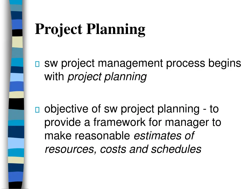 project planning