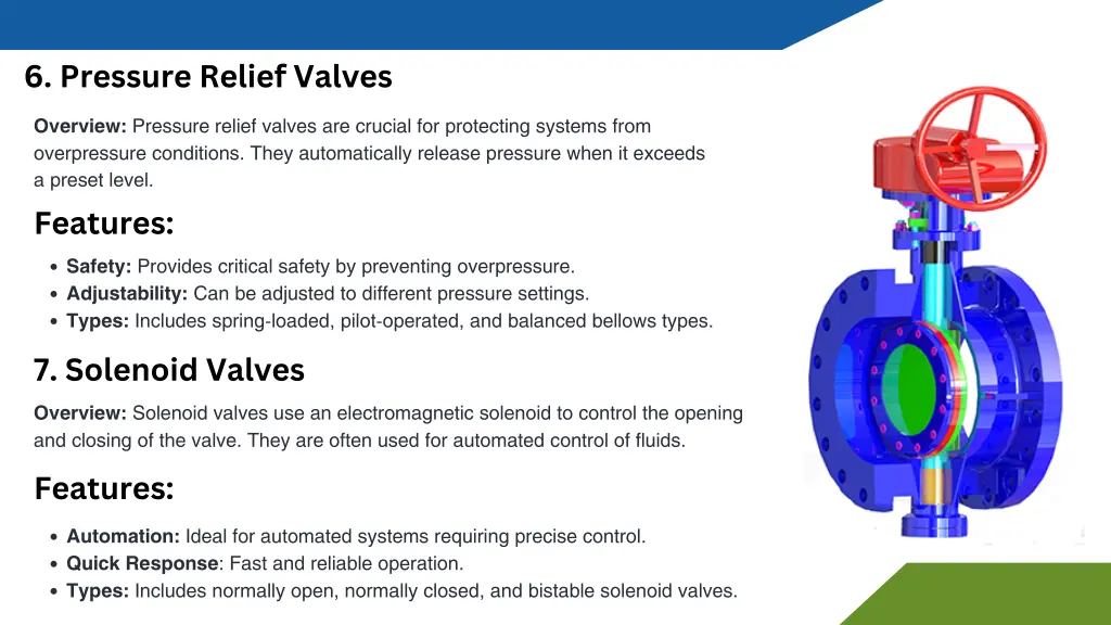 6 pressure relief valves