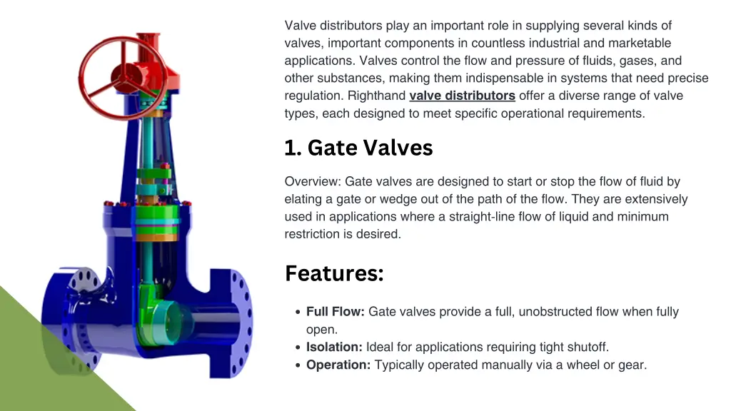 valve distributors play an important role