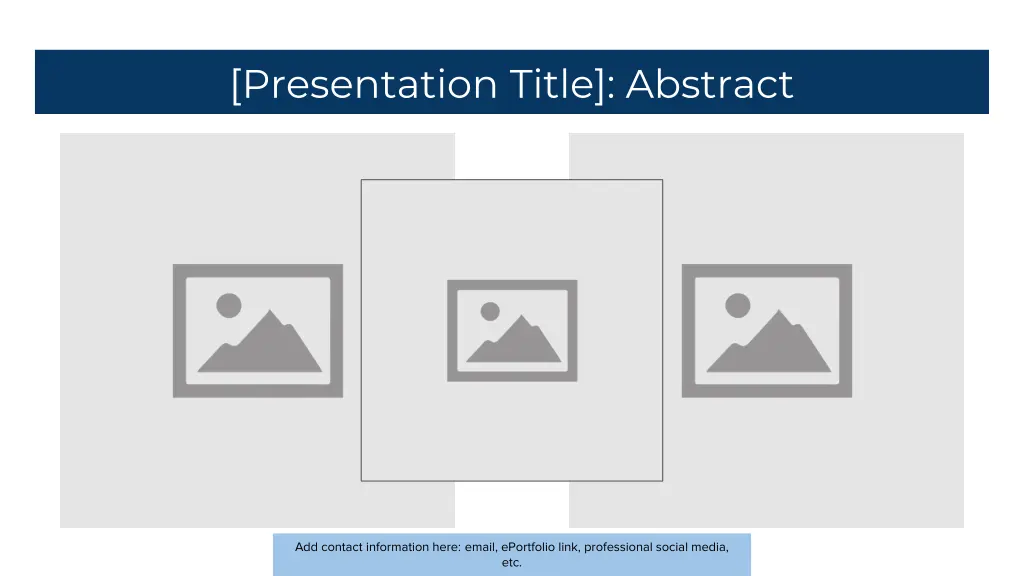 presentation title abstract