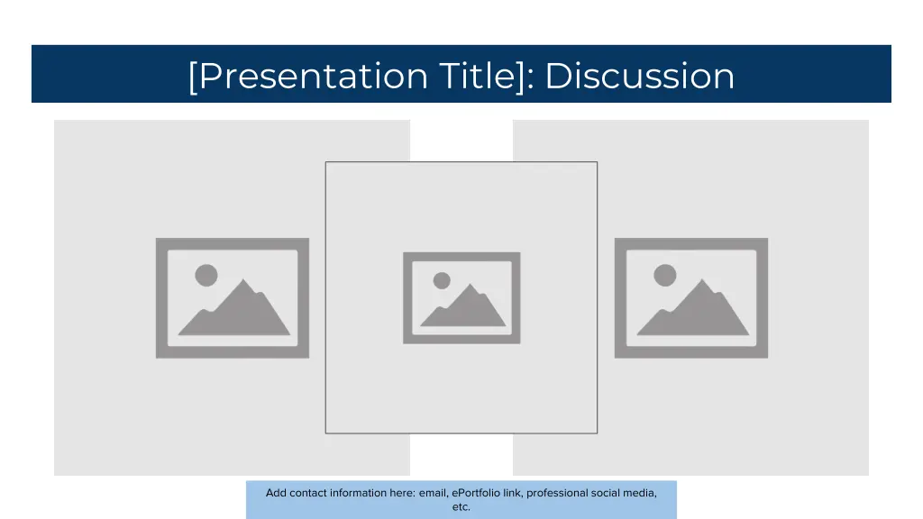 presentation title discussion