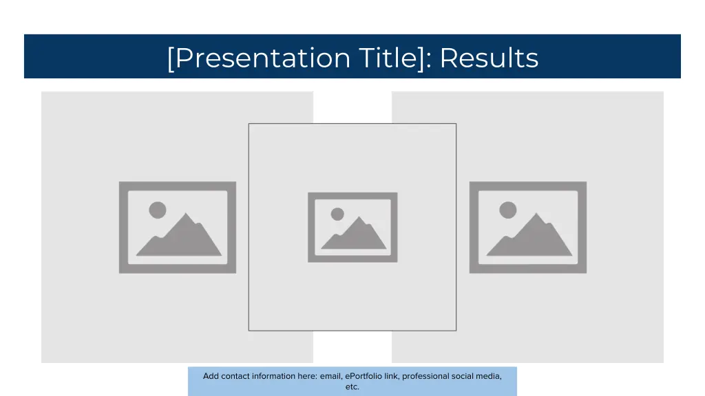 presentation title results