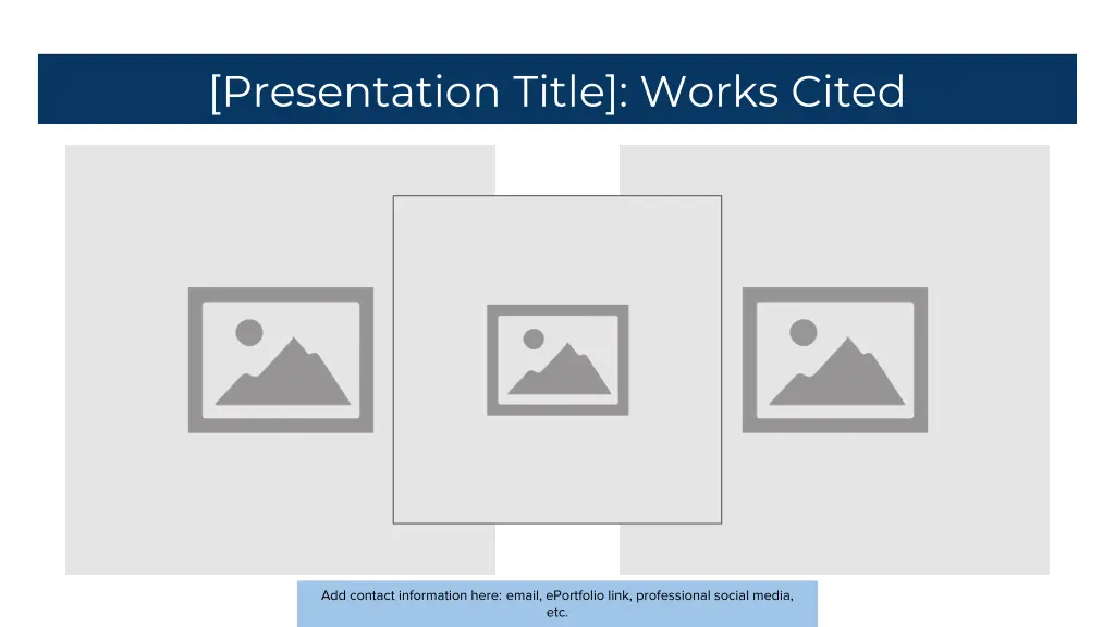 presentation title works cited