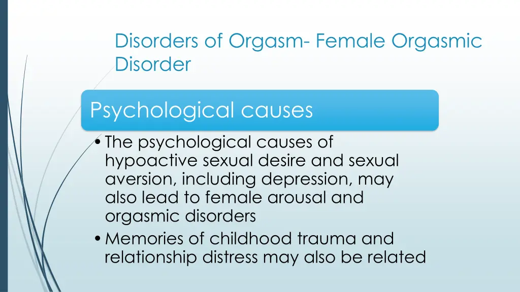 disorders of orgasm female orgasmic disorder