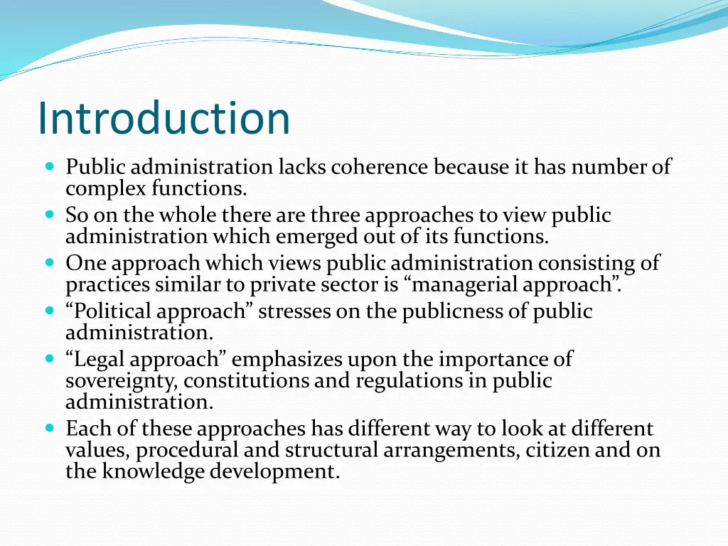 introduction public administration lacks