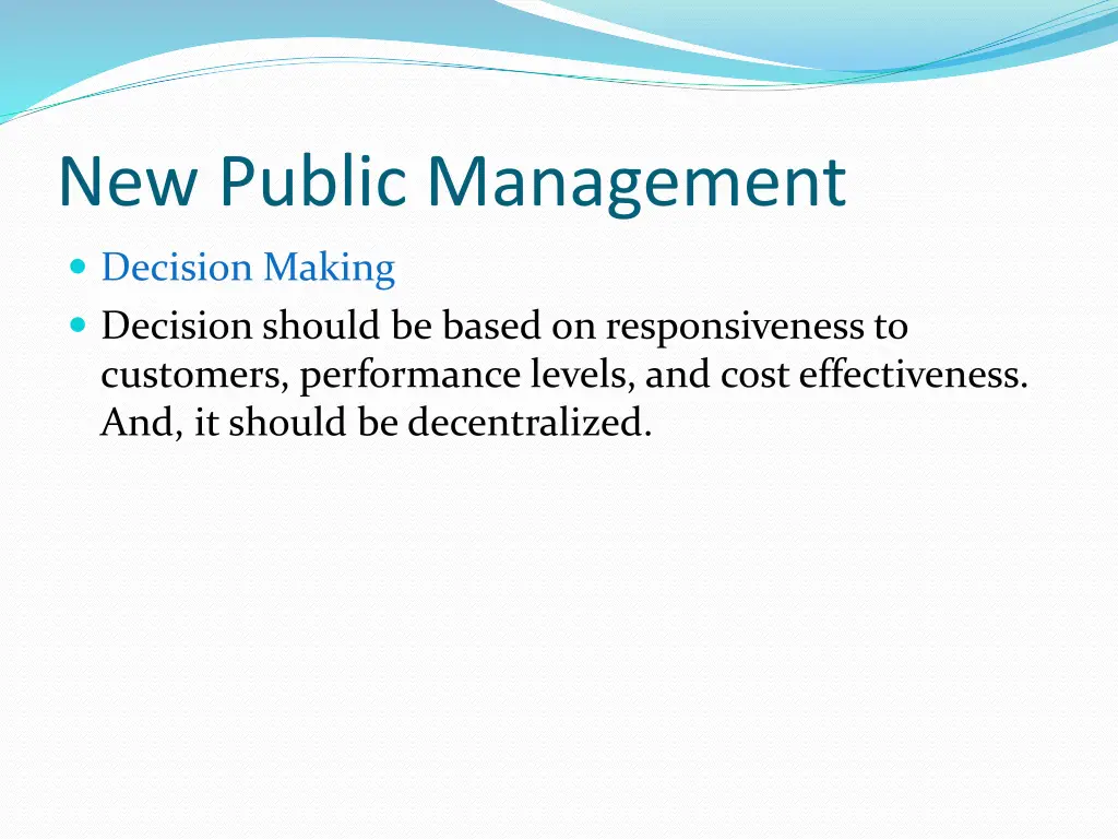 new public management 1