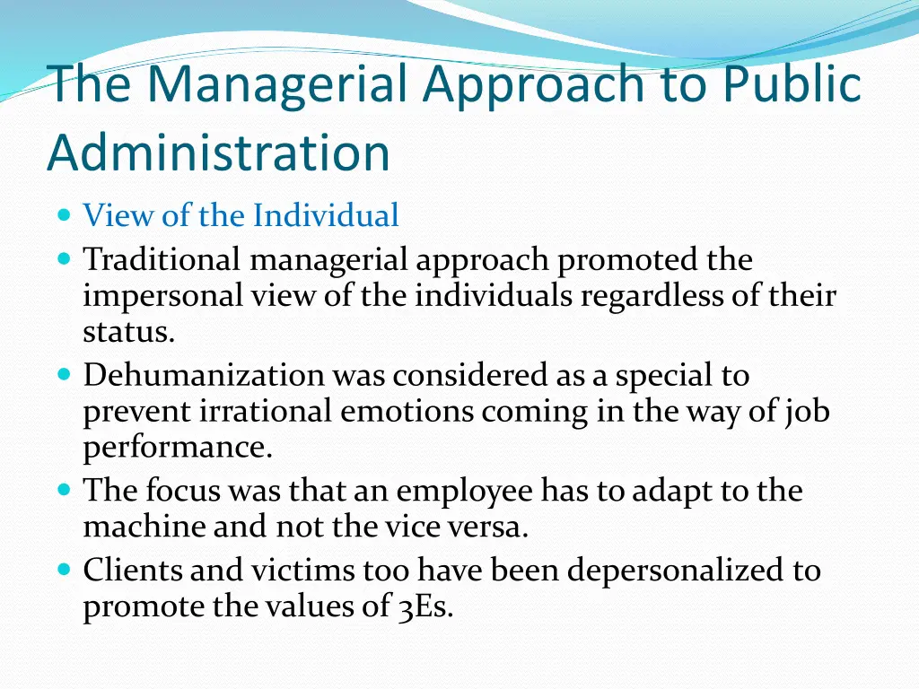 the managerial approach to public administration 3