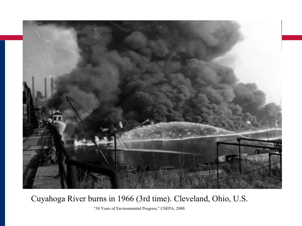 cuyahoga river burns in 1966 3rd time cleveland