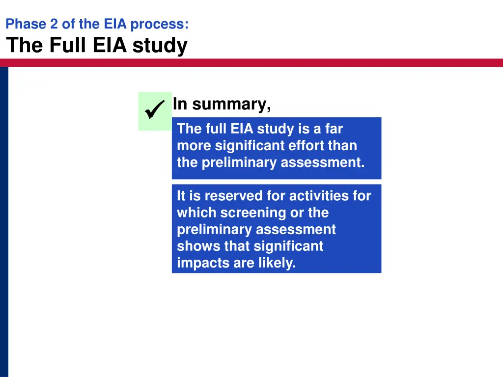 phase 2 of the eia process the full eia study 2