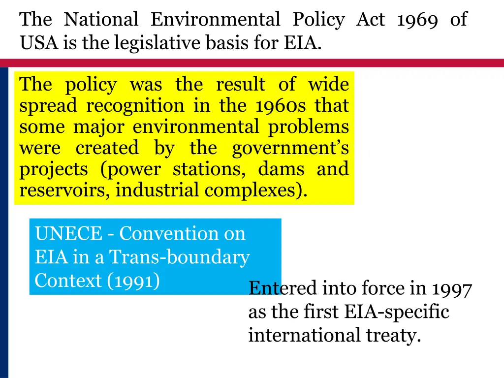 the national environmental policy act 1969